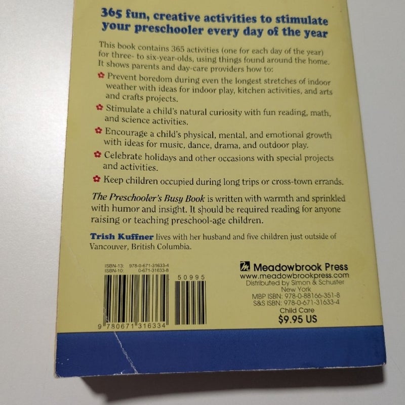 The Preschooler's Busy Book