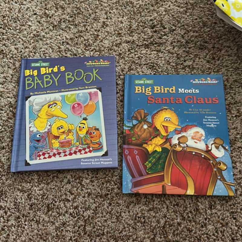 Big Birds Baby Book and Big Bird Meets Santa Clause