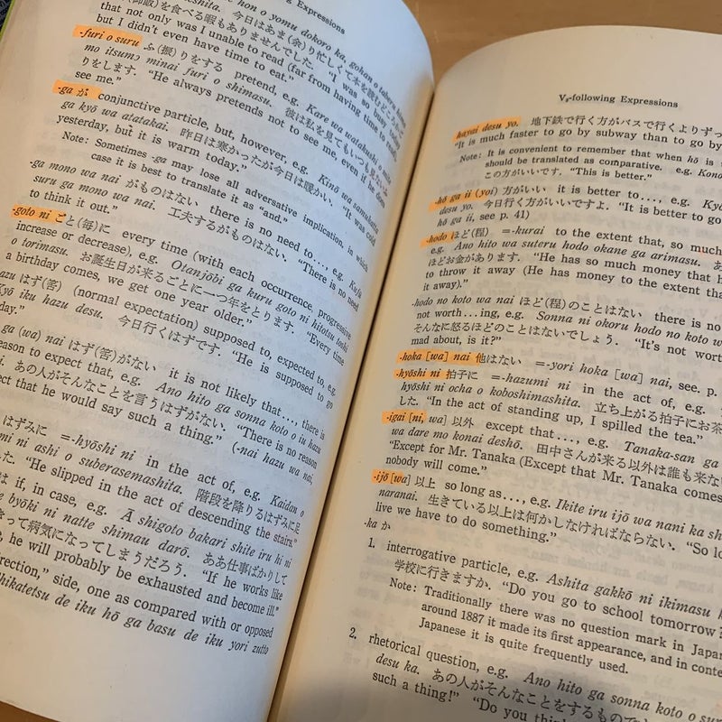 Handbook of Modern Japanese Grammar