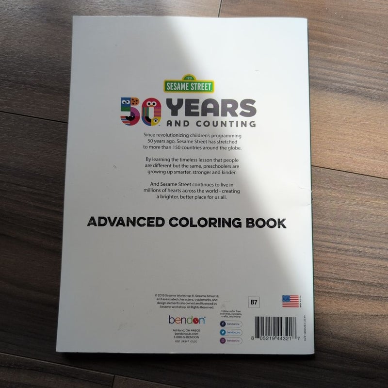 Sesame Street Advanced Coloring Book