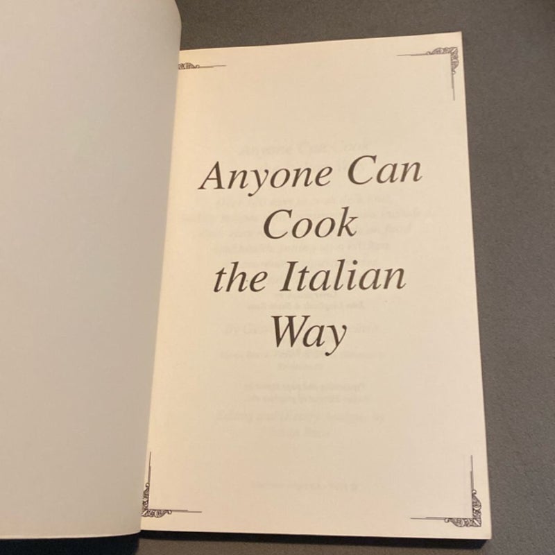 Anyone Can Cook The Italian Watts