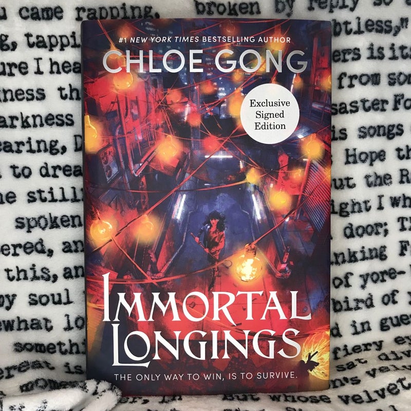 Immortal Longings: Waterstones Exclusive Edition (slight damage, see all photos)