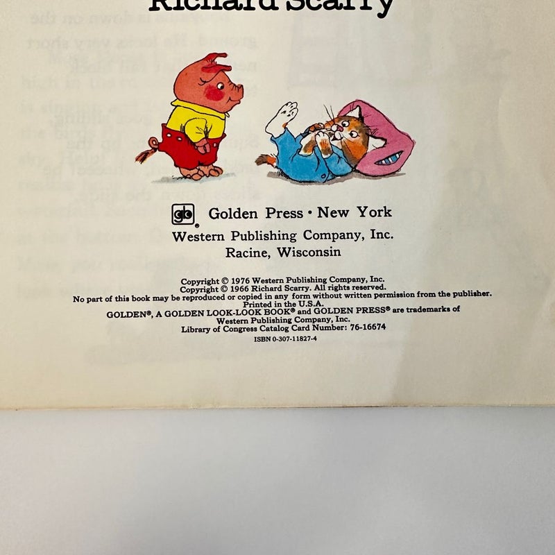 Short and Tall book by Richard Scarry, 1976, 1966, Golden Look Look