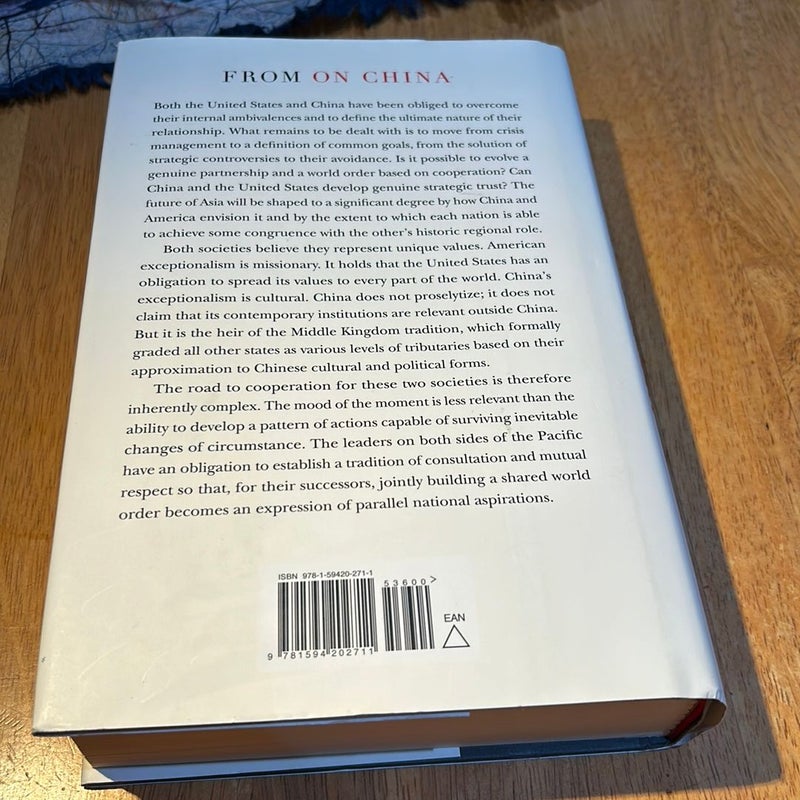 First edition/1st * On China
