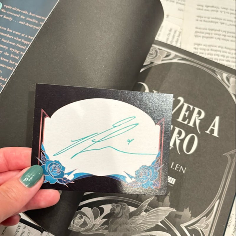 Never a Hero (signed book plate)