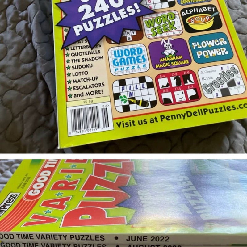 Variety puzzles magazines 