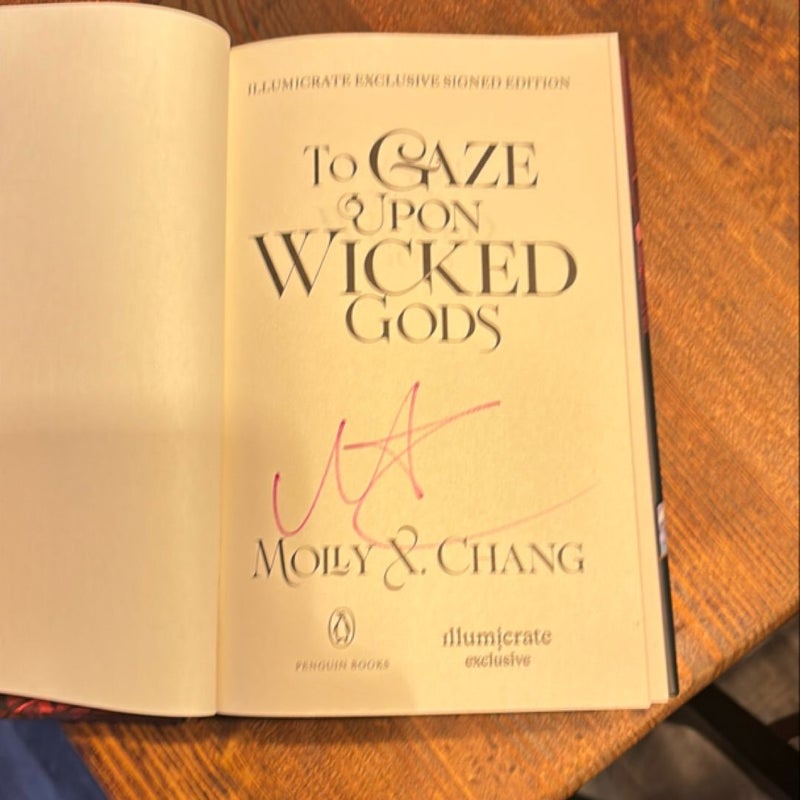 Signed Illiumicrate Special Edition To Gaze Upon Wicked Gods