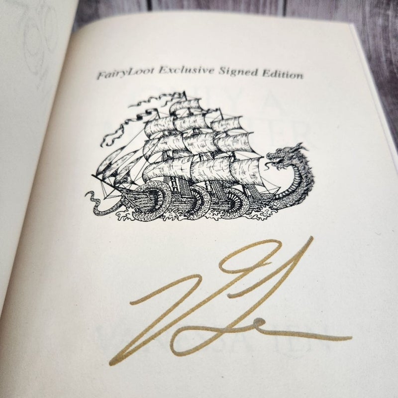 FairyLoot Signed Special Edition - Only a Monster by Vanessa Len Painted Edges