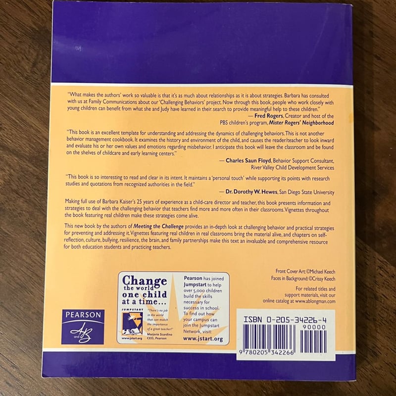 Challenging behavior in young children by barbara kaiser judy sklar