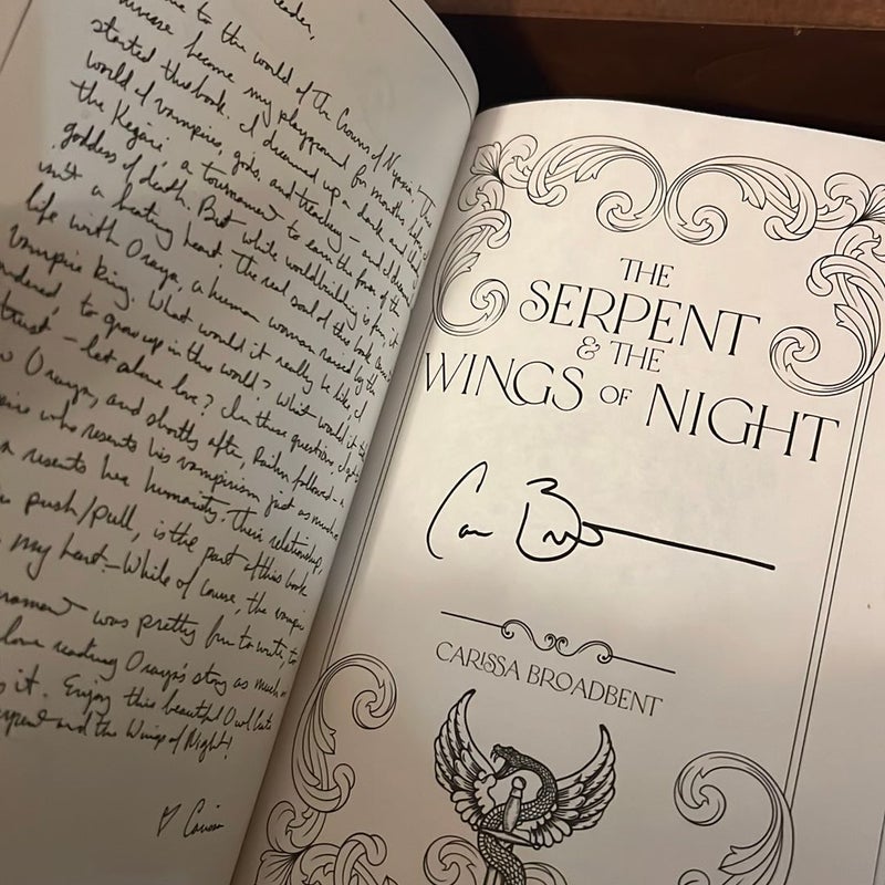 The Serpent and the Wings of Night OWLCRATE SPECIAL EDITION