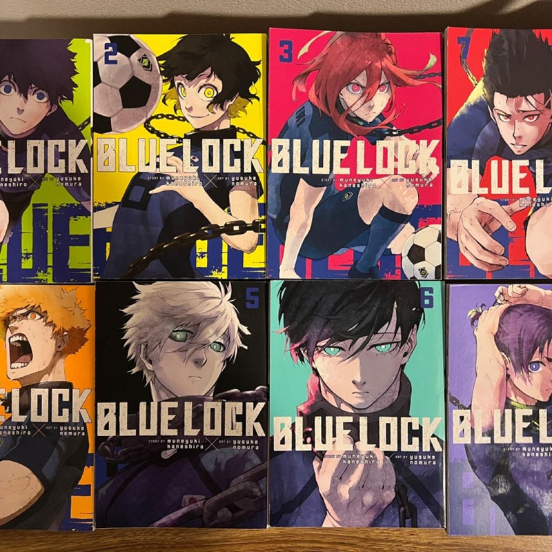 Blue Lock English Manga Set Volumes 1-8 (Read description)