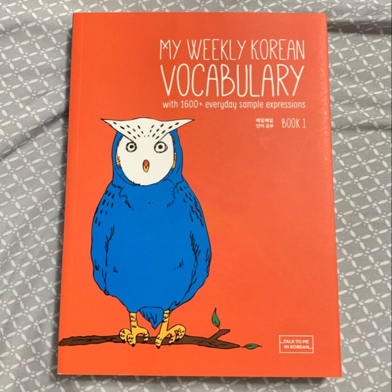 My Weekly Korean Vocabulary Book 1