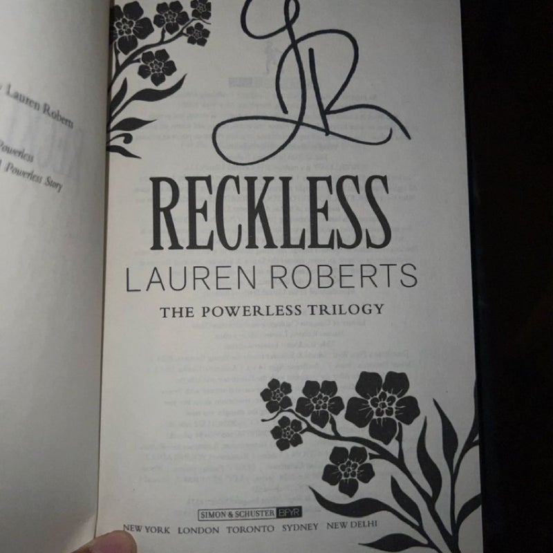 Reckless SIGNED