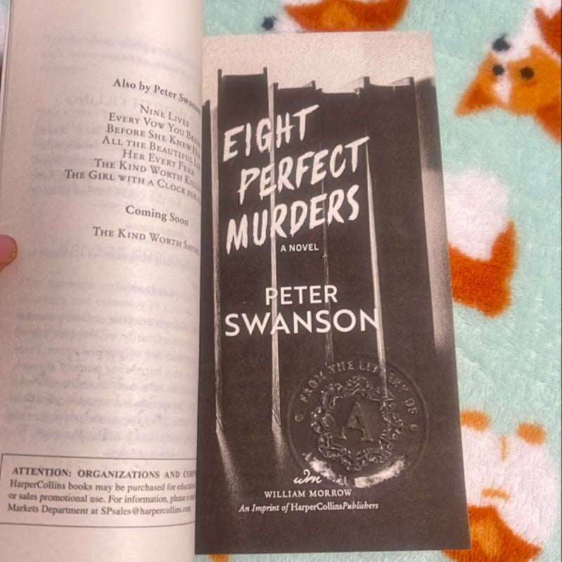 Eight Perfect Murders