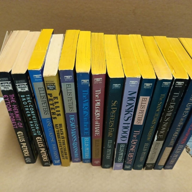 14 Ellis Peters books lot bundle