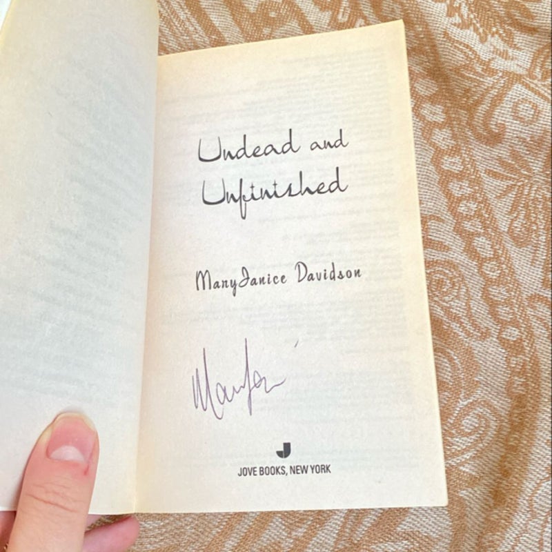 Undead and Unfinished SIGNED