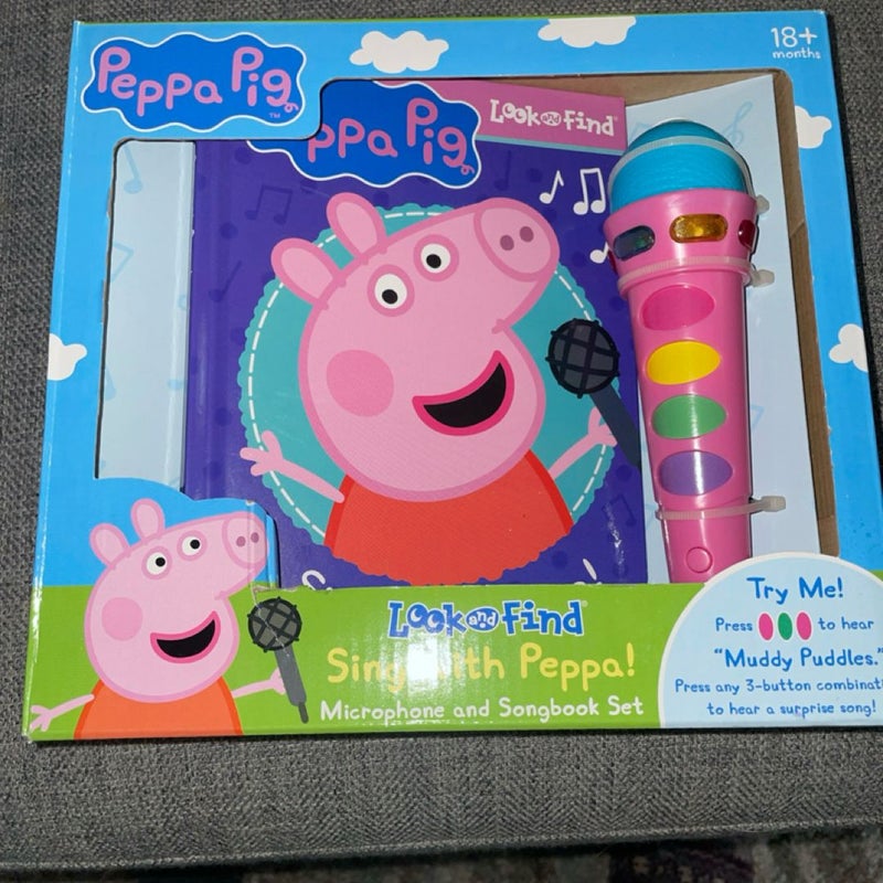 Peppa pig look & find w/microphone 