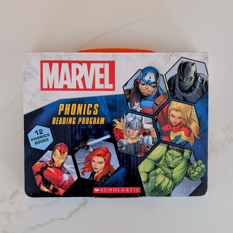 Marvel Phonics Reading Program Box Set - 12 Books