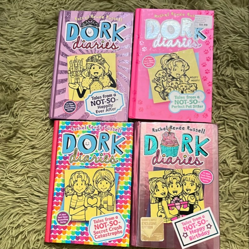 Dork Diaries Books 8, 10, 12, 13