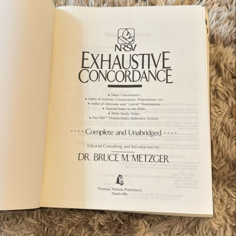 The NRSV Exhaustive Concordance