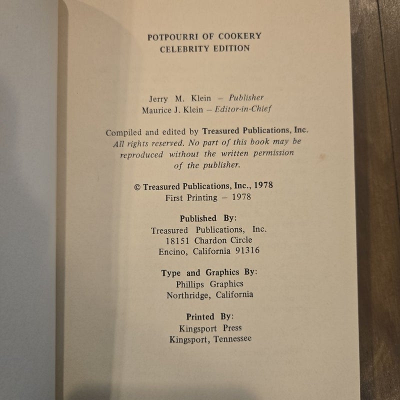 The celebrity cookbook