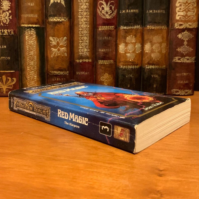 Vintage Forgotten Realms: Red Magic, Harper 3, 1991 First Edition First Printing