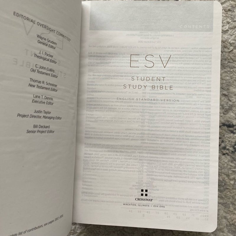 ESV Student Study Bible (TruTone, Berry, Floral Design)