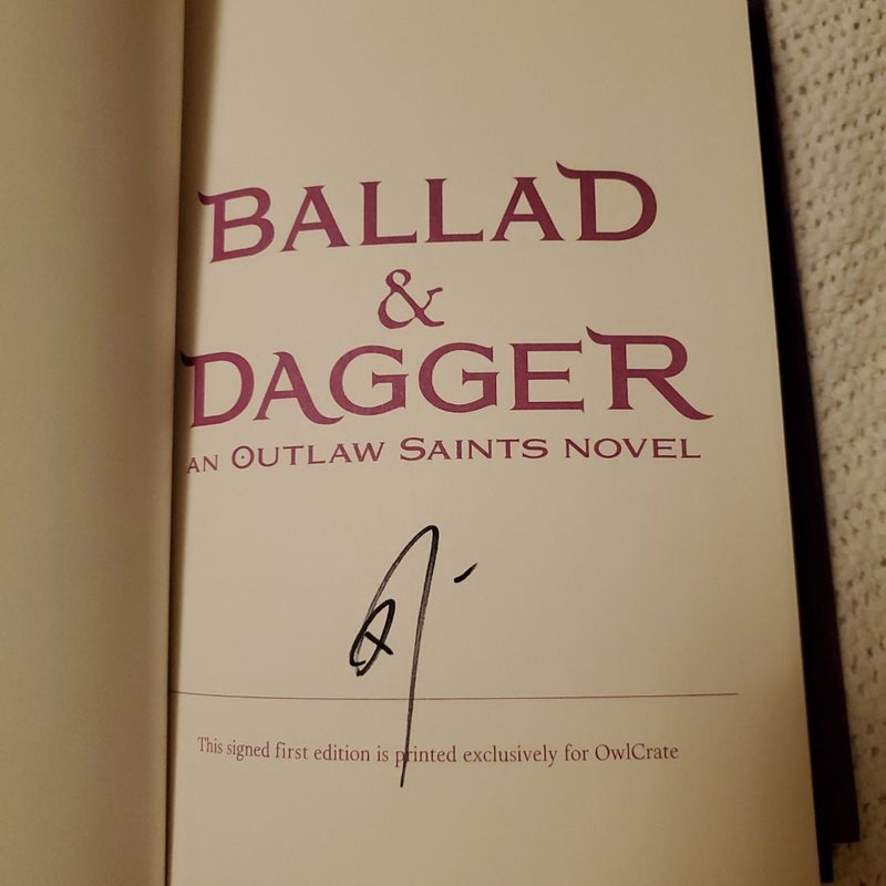 Ballad & Dagger-Signed Owlcrate Edition