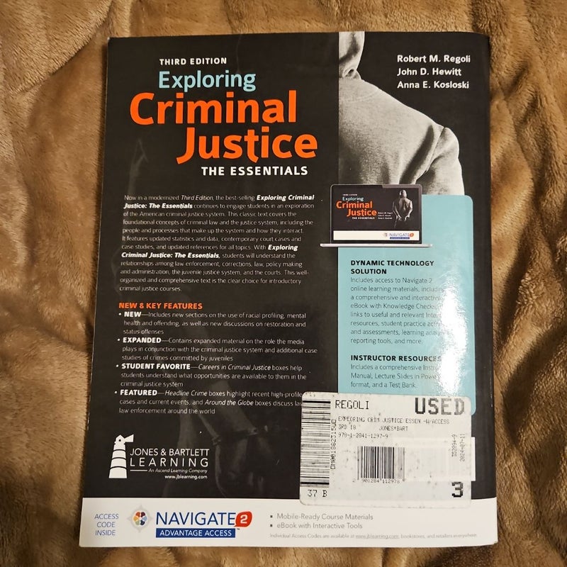 Exploring Criminal Justice the Essentials