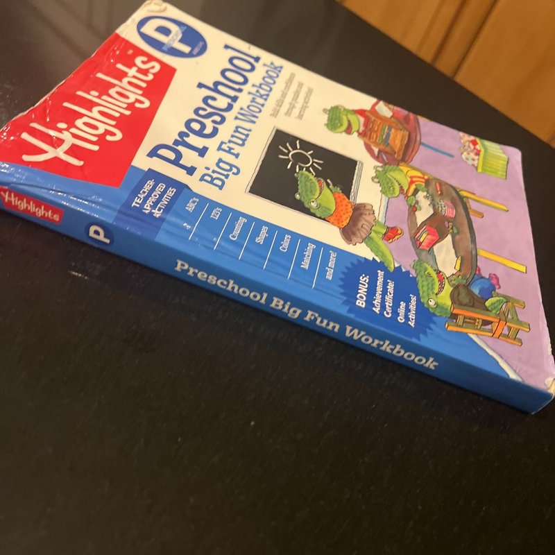 Preschool Big Fun Workbook by Highlights Learning