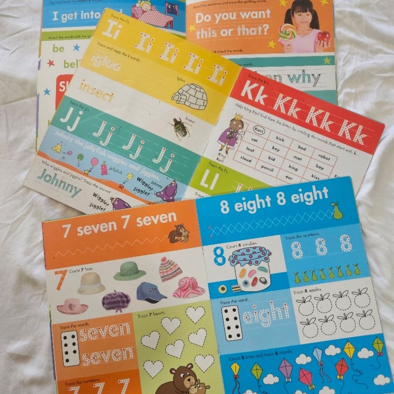 Scholastic 123, ABC, First Concepts, Alphabet, Counting, and Spelling