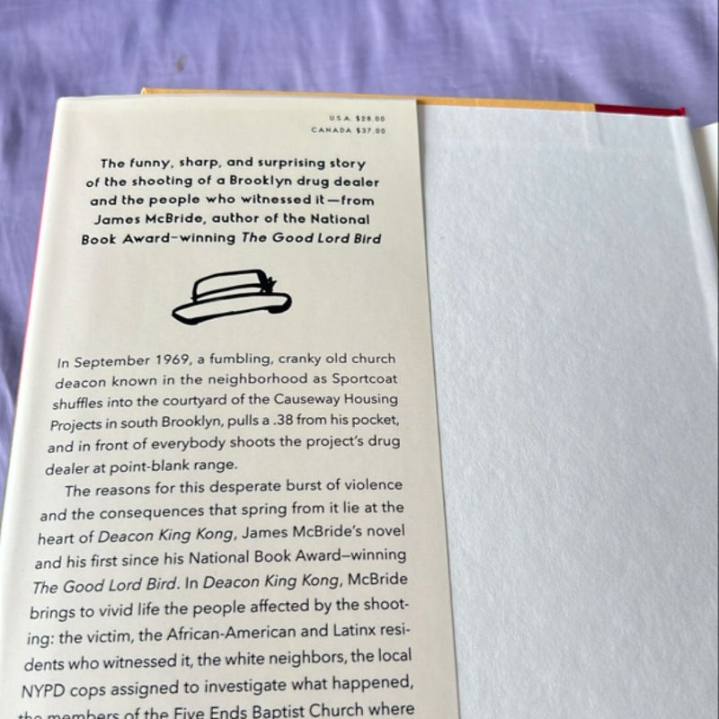 Deacon King Kong * 1st ed./4th, the Andrew Carnegie Medal for Excellence, the Anisfield-Wolf Book Award