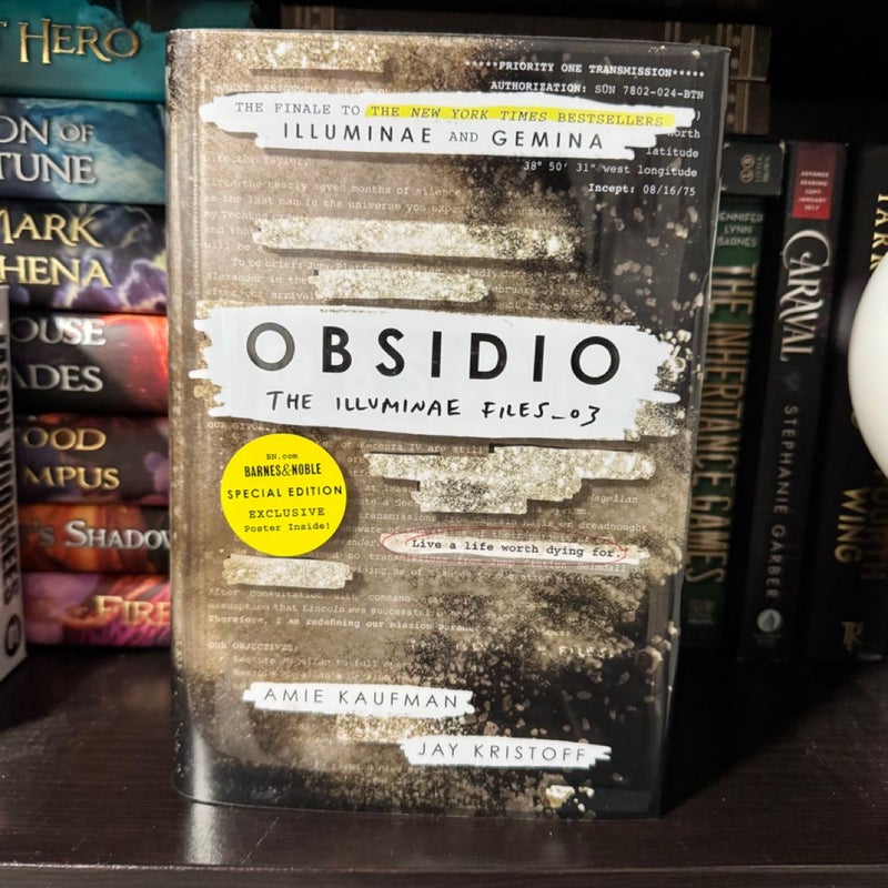 Obsidio B&N Special Edition with poster 