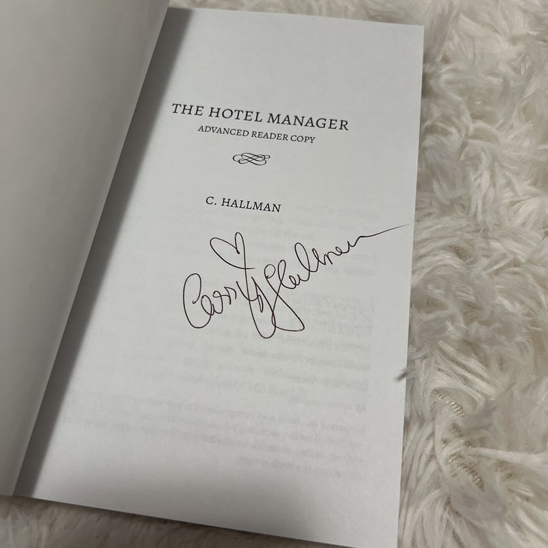 Hotel Manager (Signed) plus artwork 