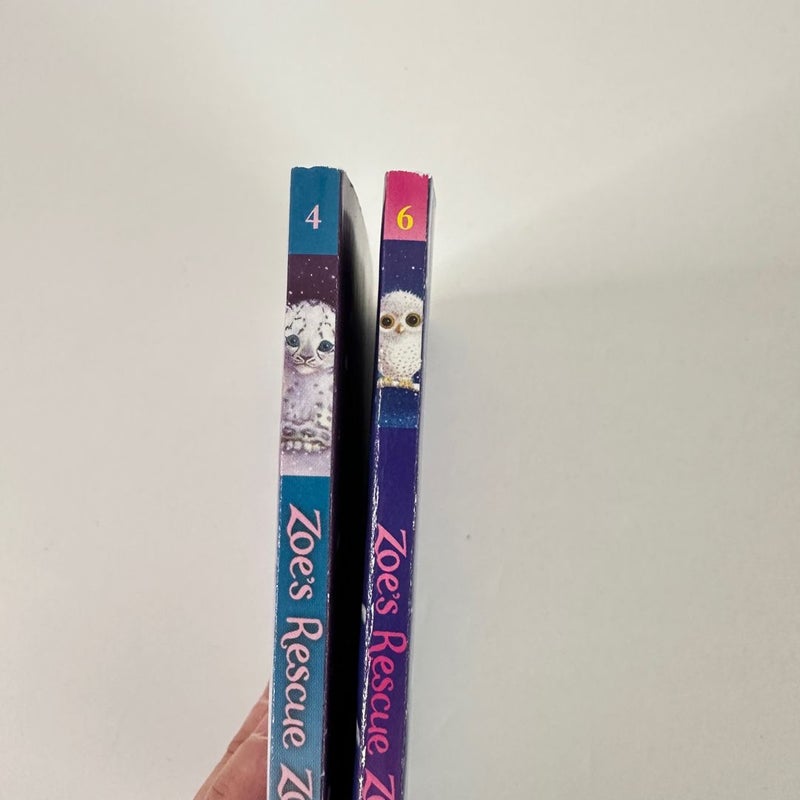 Zoe's Rescue Zoo book bundle, 2 books