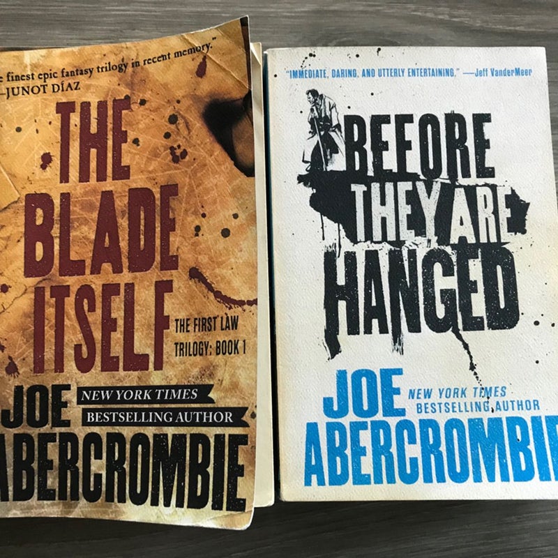 The Blade Itself + Before They Are Hanged (The First Law Series) Book 1 & 2 - Epic Fantasy Series SFF  - Trade Paperback