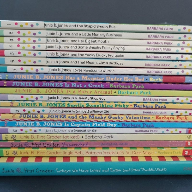 JUNIE B. JONES BOOKS ALMOST COMPLETE SET OF 20 VINTAGE & NEW COVERS BARBARA PARK
