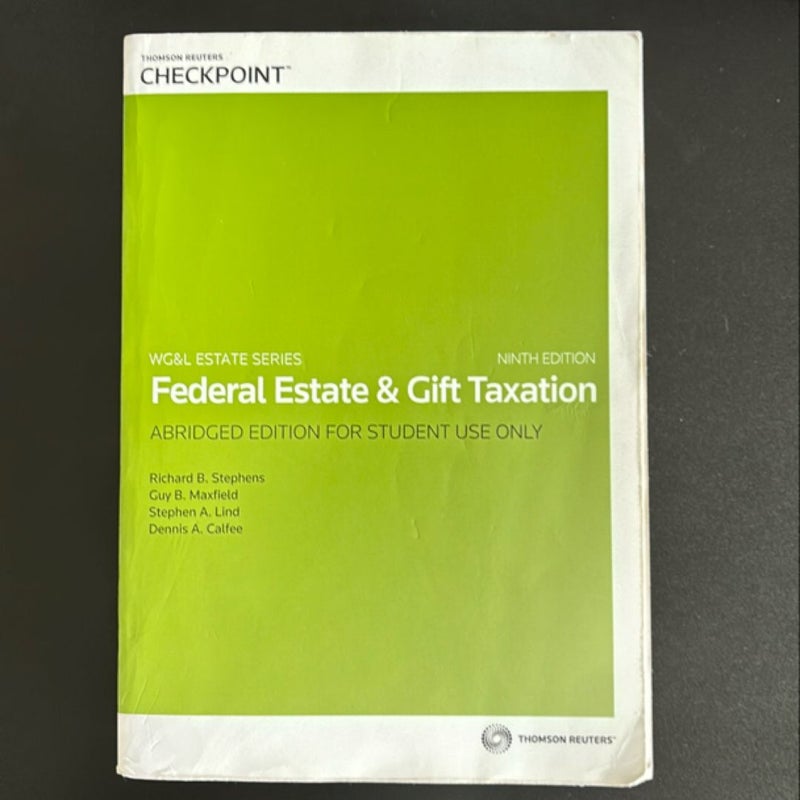 Checkpoint Estate and Gift Taxation