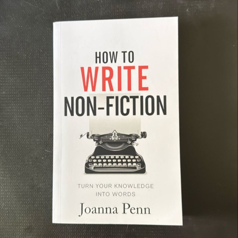 How to Write Non-Fiction