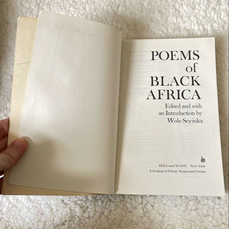 Poems of Black Africa