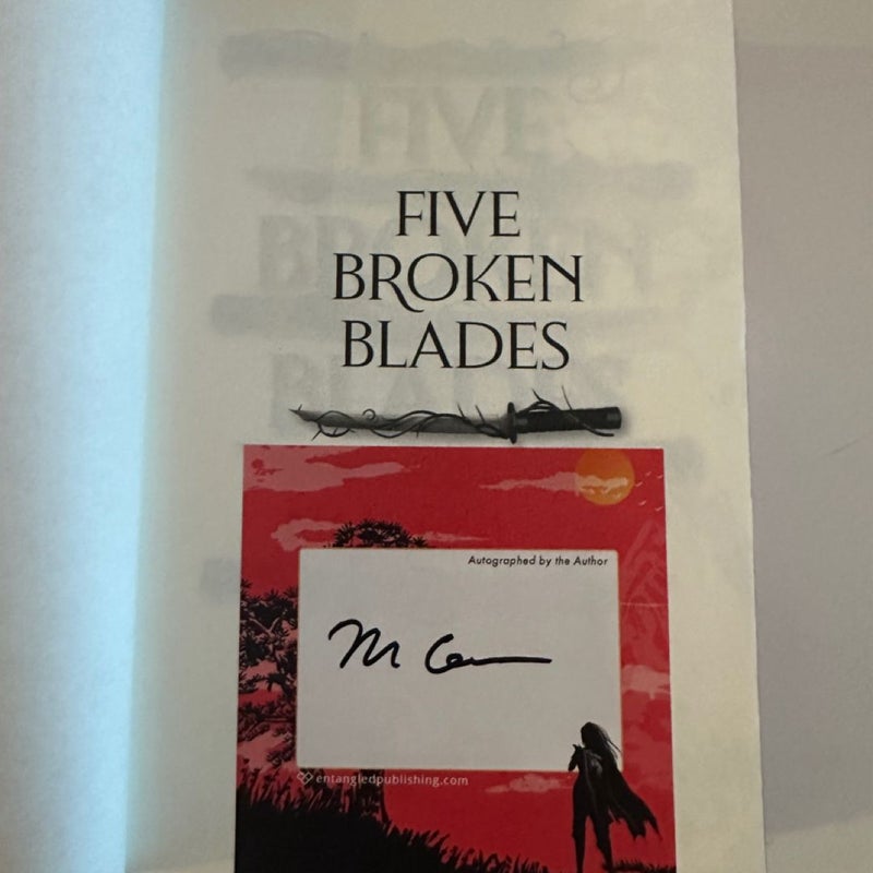Five Broken Blades (Deluxe Limited Edition & Signed)