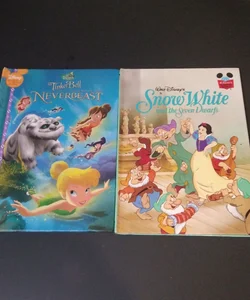 Tinkerbell Legends of the Neverbeast & Snow White and the Seven Dwarfs  2 Book Bundle
