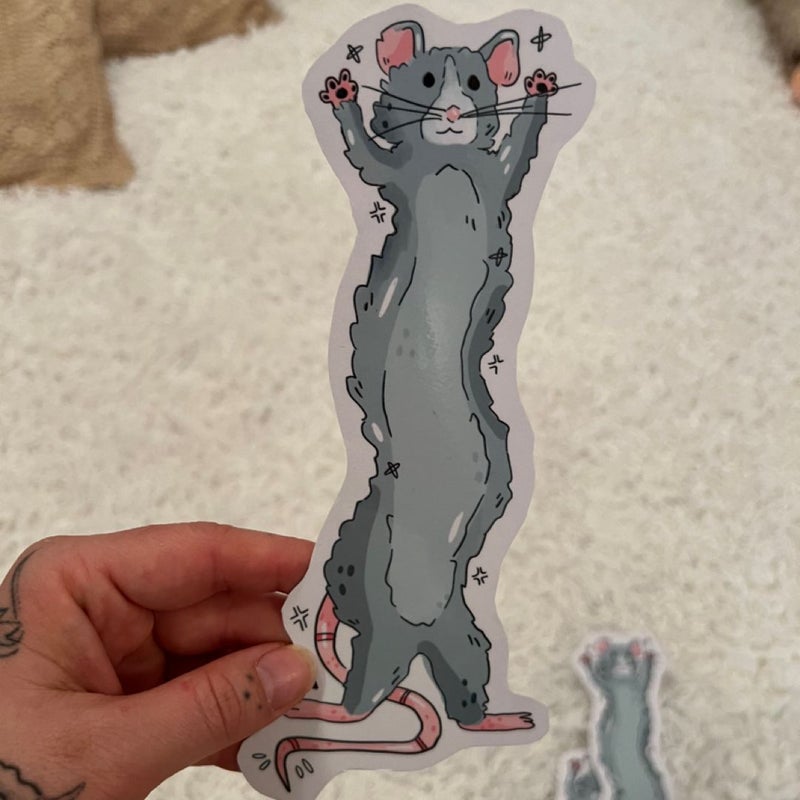 Cute rat bookmark