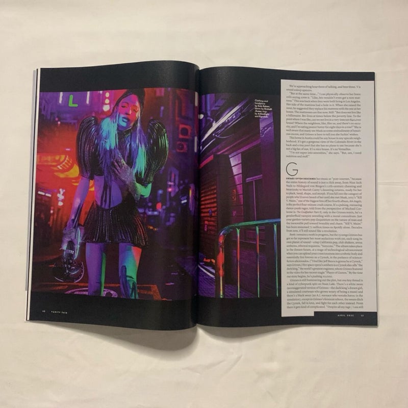 Vanity Fair Grimes Claire Boucher “At Grimes’s House” Issue April 2022 Magazine