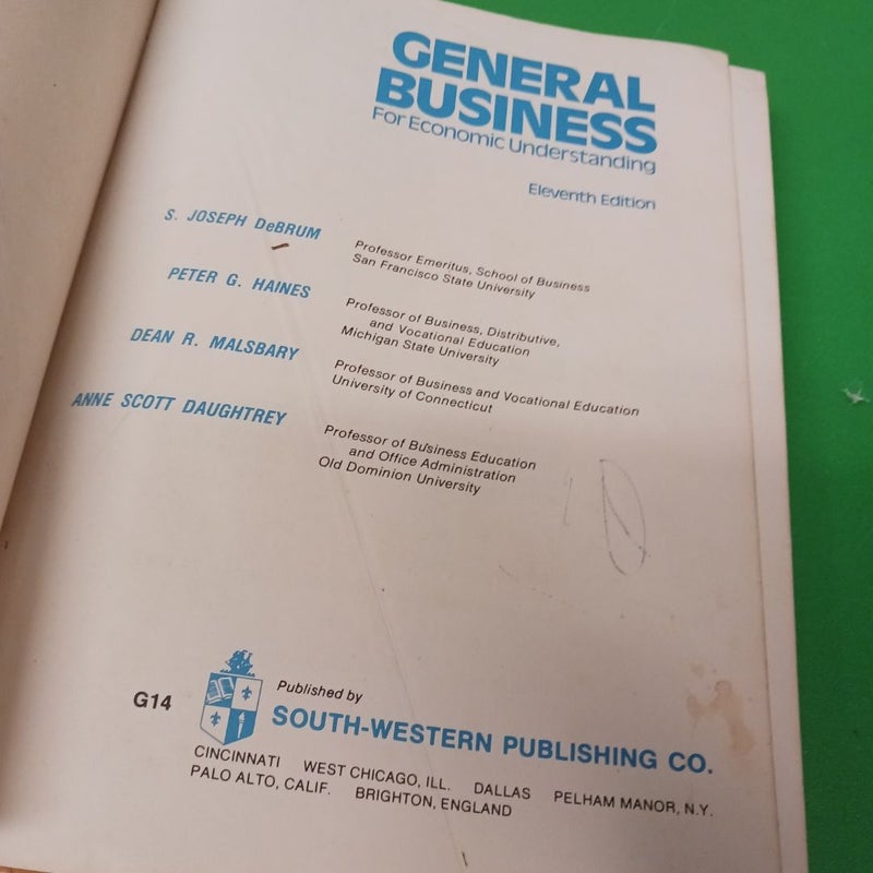 General Business for Economic Understanding