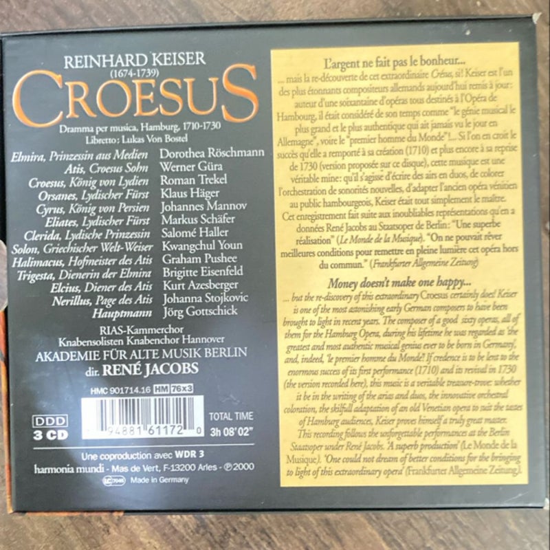 Reinhard Kaiser: Croesus