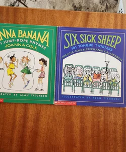 Joanna Cole LOT: Six Sick Sheep and Anna Banana