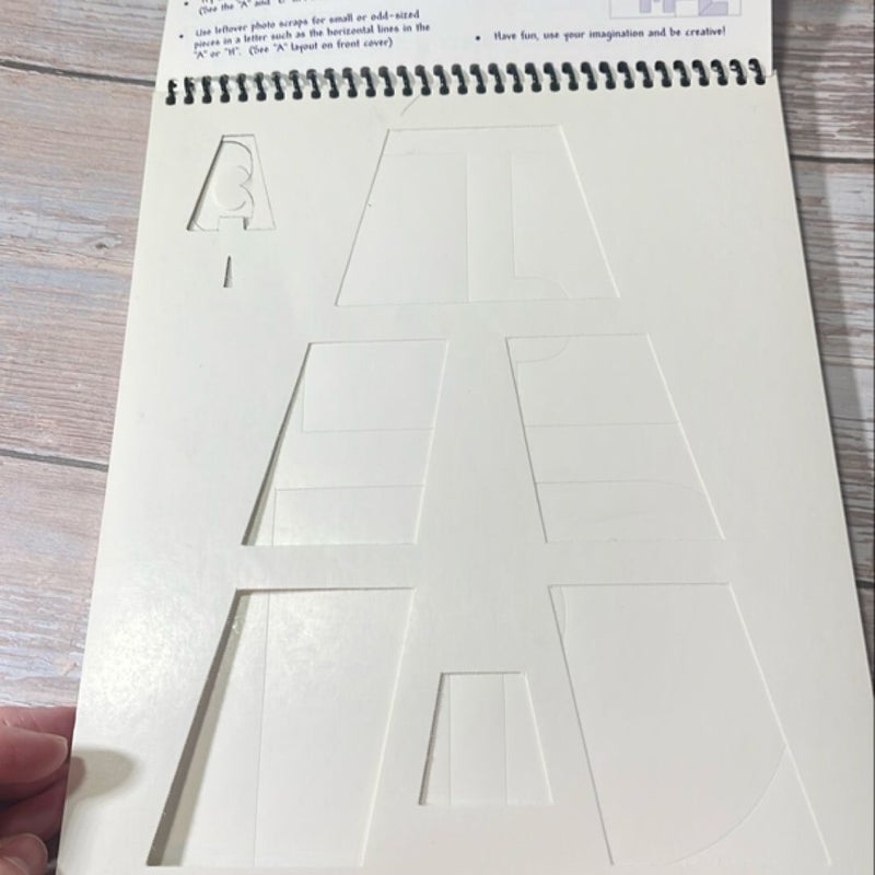 Puzzle template book alphabet 
