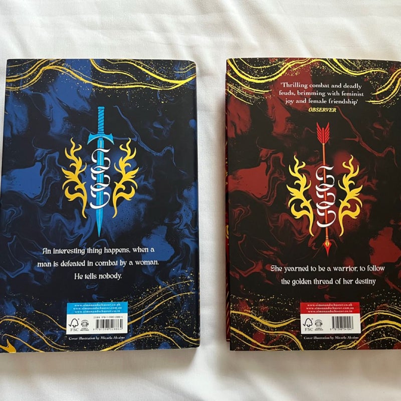 Waterstones Sisters of Sword and Shadow and Sisters of Fire and Fury