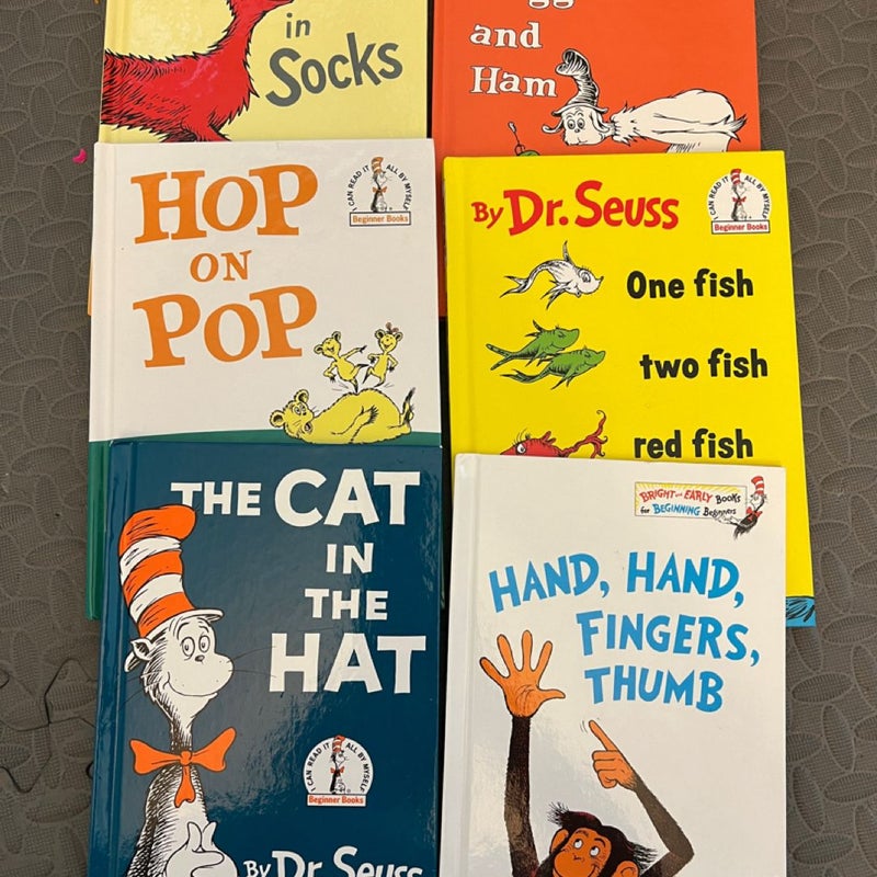 6 Dr Seuss Beginner Books collection